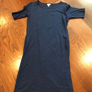 LuLaRoe Navy Blue Julia dress size M